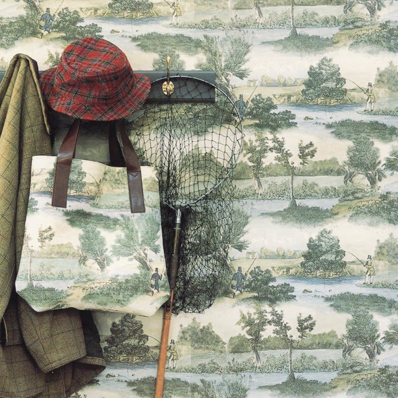 LW97 Fly Fishing Wallpaper By Lewis & Wood