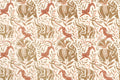La Jungle Caramel Wallpaper by Christopher Farr Cloth