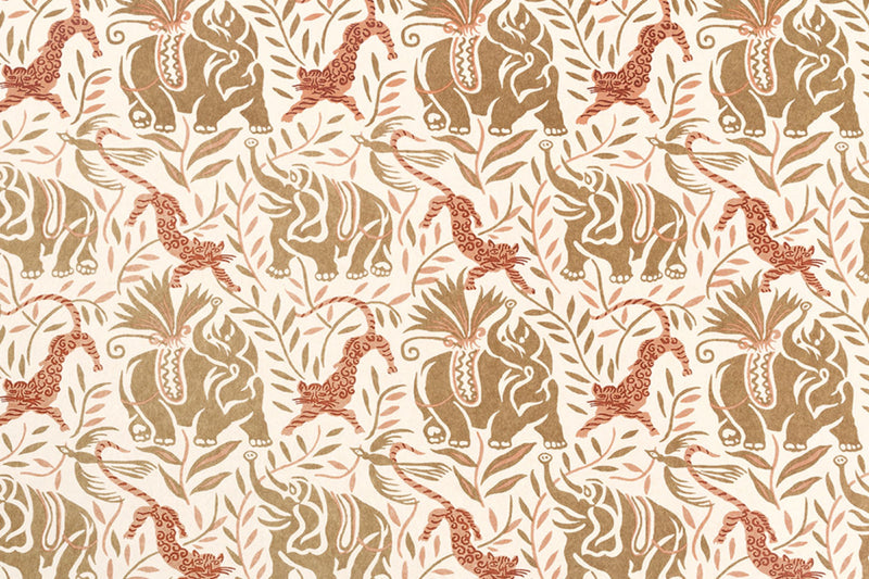 La Jungle Caramel Wallpaper by Christopher Farr Cloth