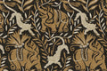 La Jungle Vinyl Mocha Wallpaper by Christopher Farr Cloth
