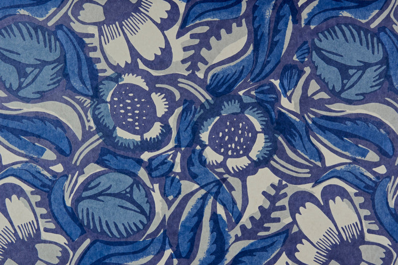 La Foret Cobalt Wallpaper by Christopher Farr Cloth