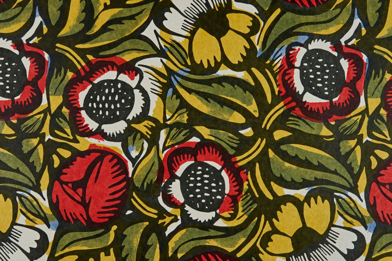La Foret Poppy Wallpaper by Christopher Farr Cloth