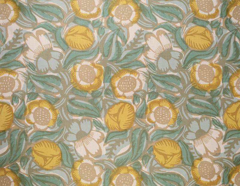 La Foret Lemon fabric by Christopher Farr Cloth
