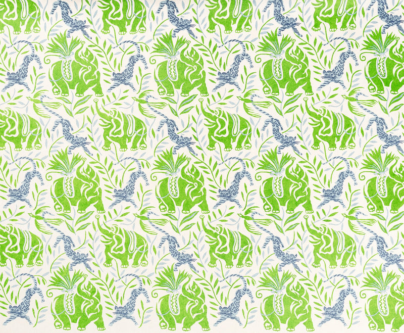 La Jungle Green fabric by Christopher Farr Cloth