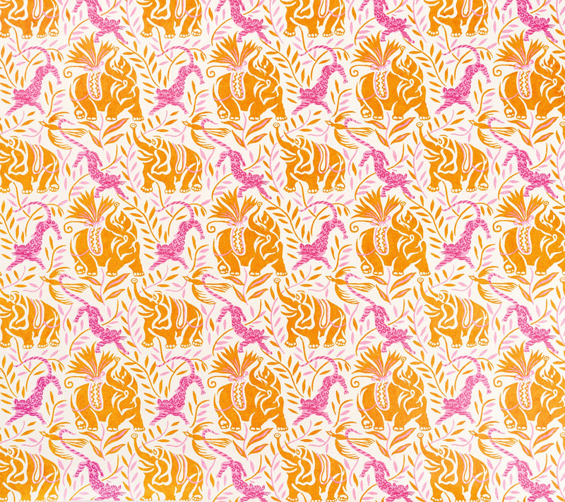 La Jungle Hot Pink fabric by Christopher Farr Cloth