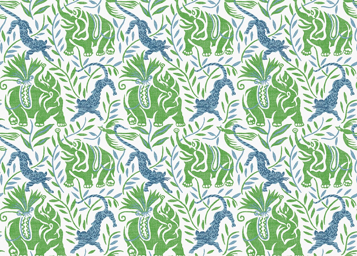 La Jungle Prato Fabric by Christopher Farr Cloth
