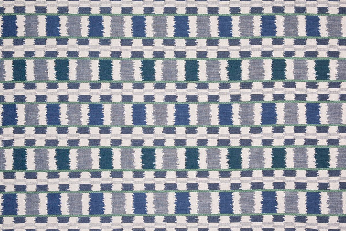 Lapaz Blue Fabric by Christopher Farr Cloth