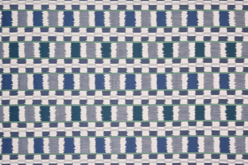 Lapaz Blue Fabric by Christopher Farr Cloth