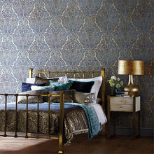 Aurelia Purity White Gold Wallpaper by Harlequin