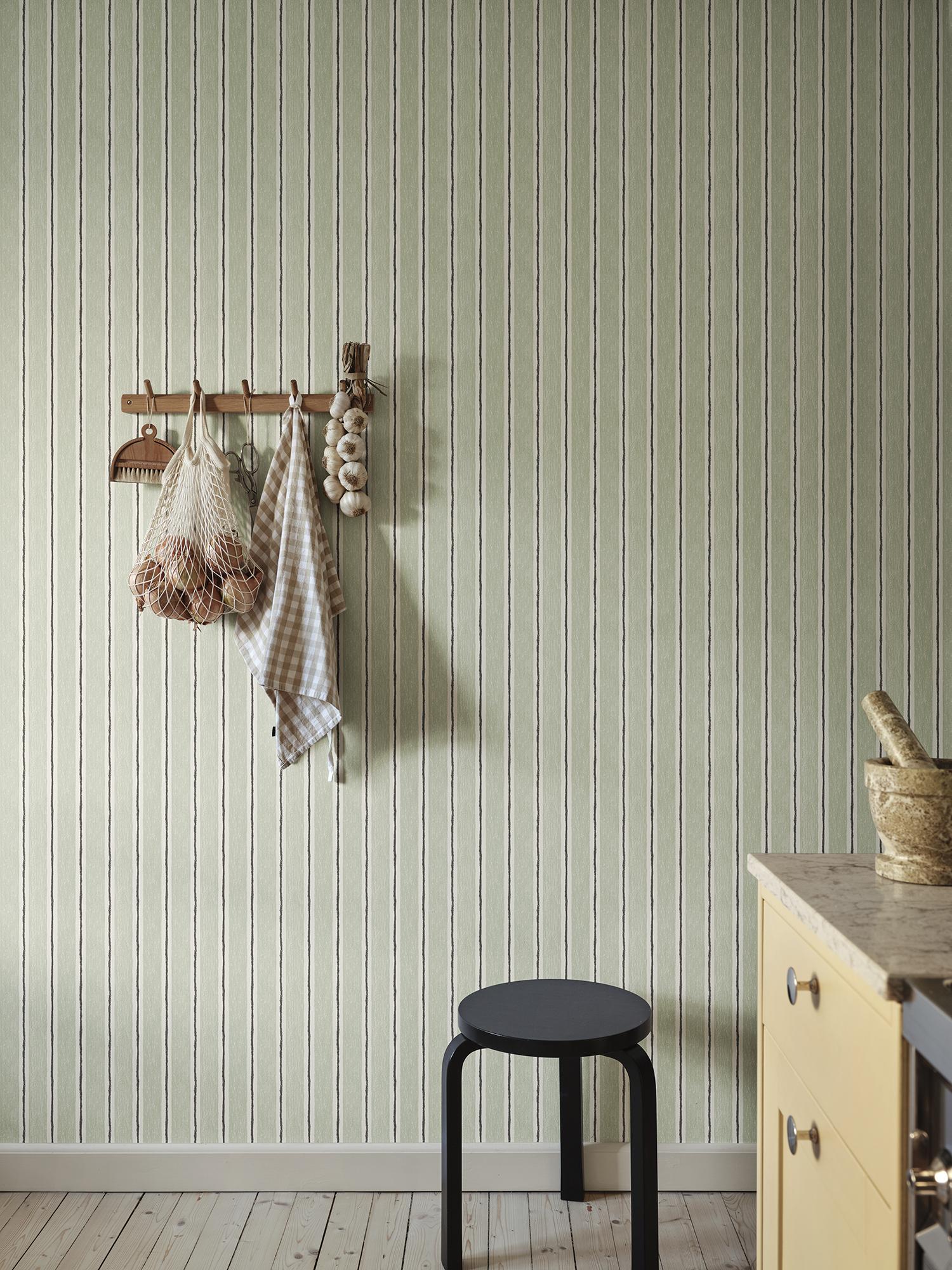 S10760 Light Green Albin Familjen Mural by Sandberg