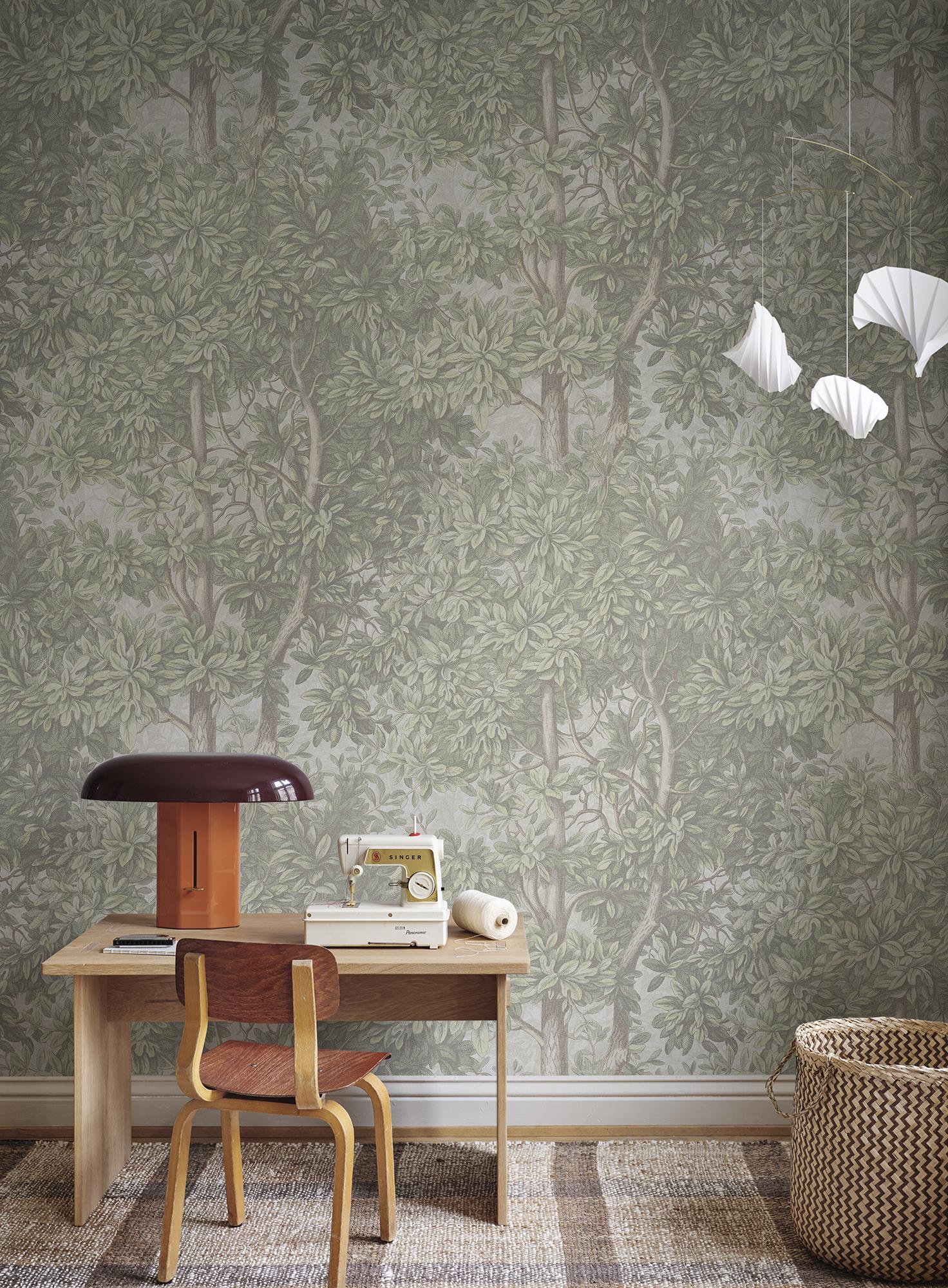 S10712 Light Green Charles Familjen Mural by Sandberg