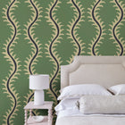 LW096/001 Helter Skelter Sage Wallpaper by Linwood