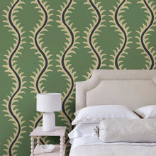 LW096/001 Helter Skelter Sage Wallpaper by Linwood