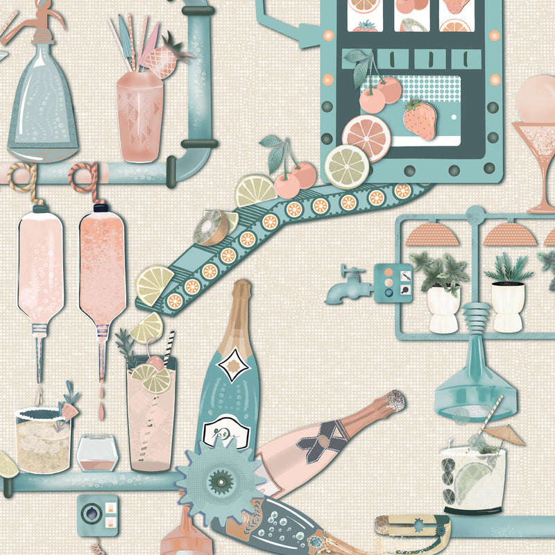 BMGI006/05B Liquid Lab Summer Breeze Wallpaper by Brand McKenzie