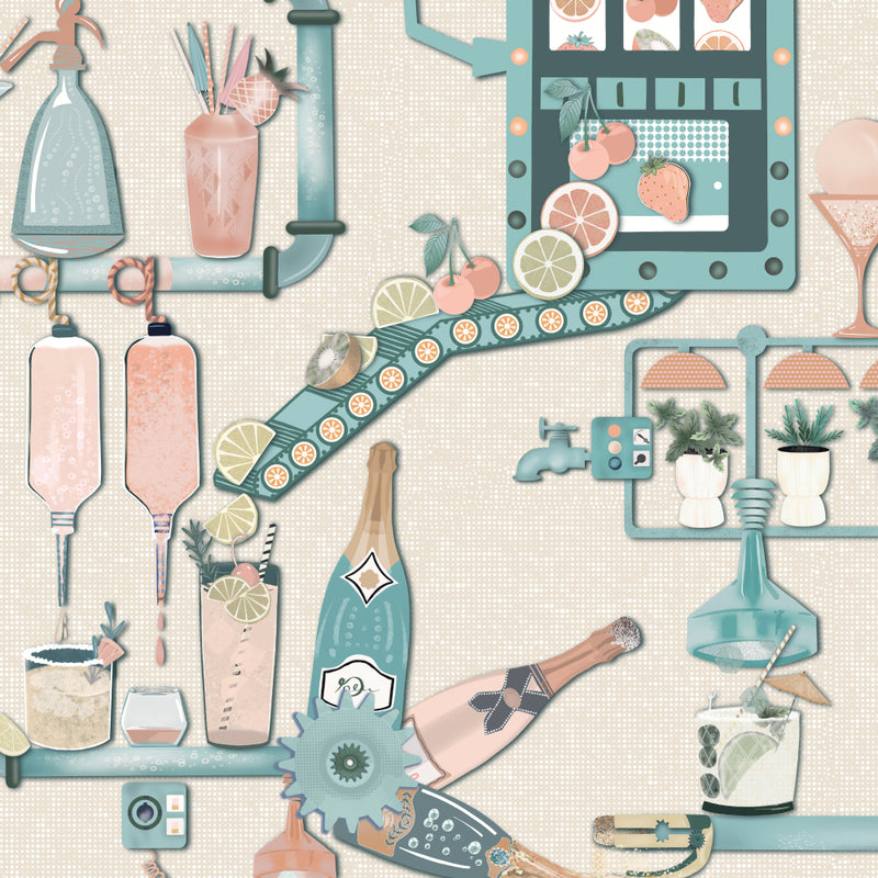 BMGI006/05B Liquid Lab Summer Breeze Wallpaper by Brand McKenzie