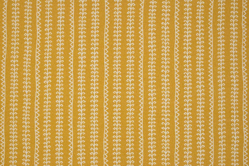 Little Weed Lemon fabric by Christopher Farr Cloth