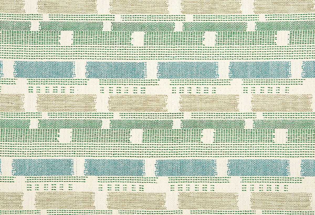 Loom Weave Green fabric by Christopher Farr Cloth