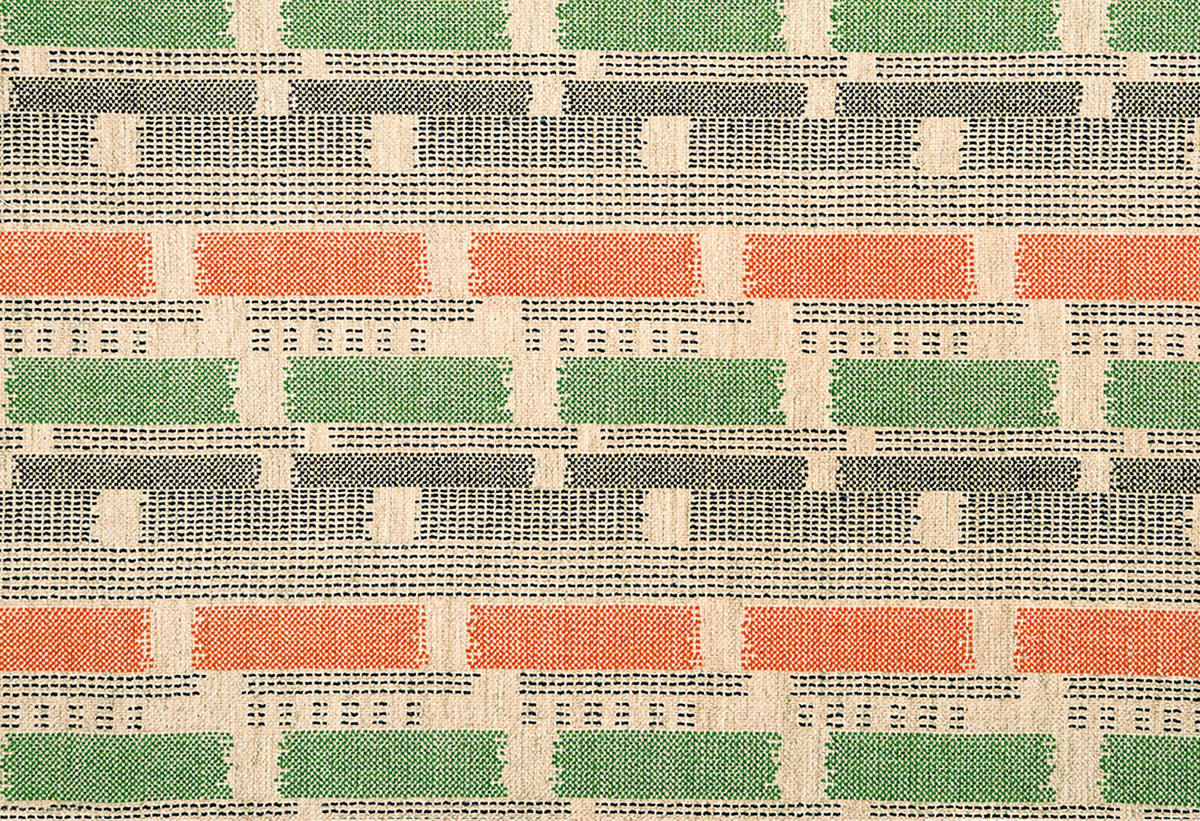 Loom Weave Orange fabric by Christopher Farr Cloth