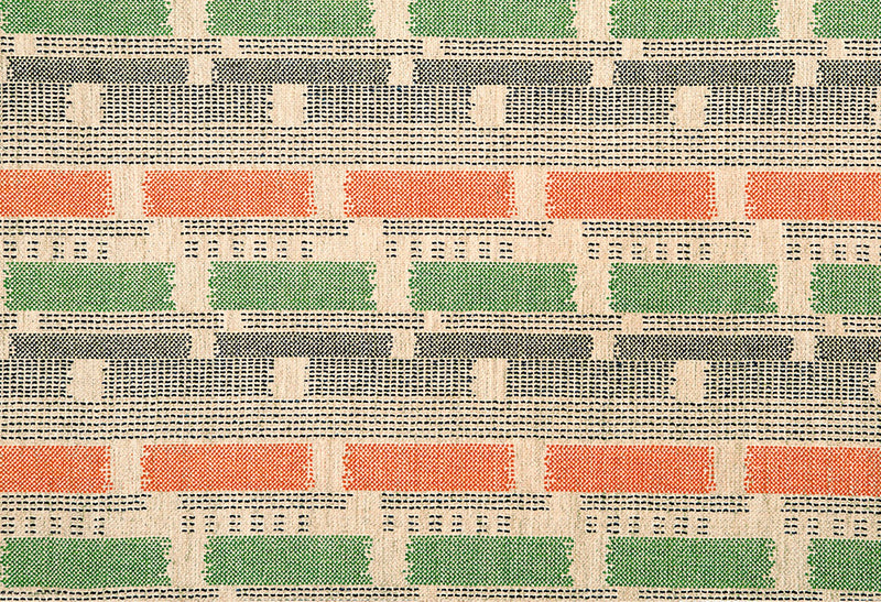 Loom Weave Orange fabric by Christopher Farr Cloth