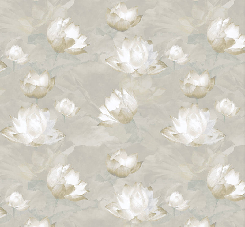 SA01907 Lotus Organza Santorini Wallpaper By Sketch Twenty 3