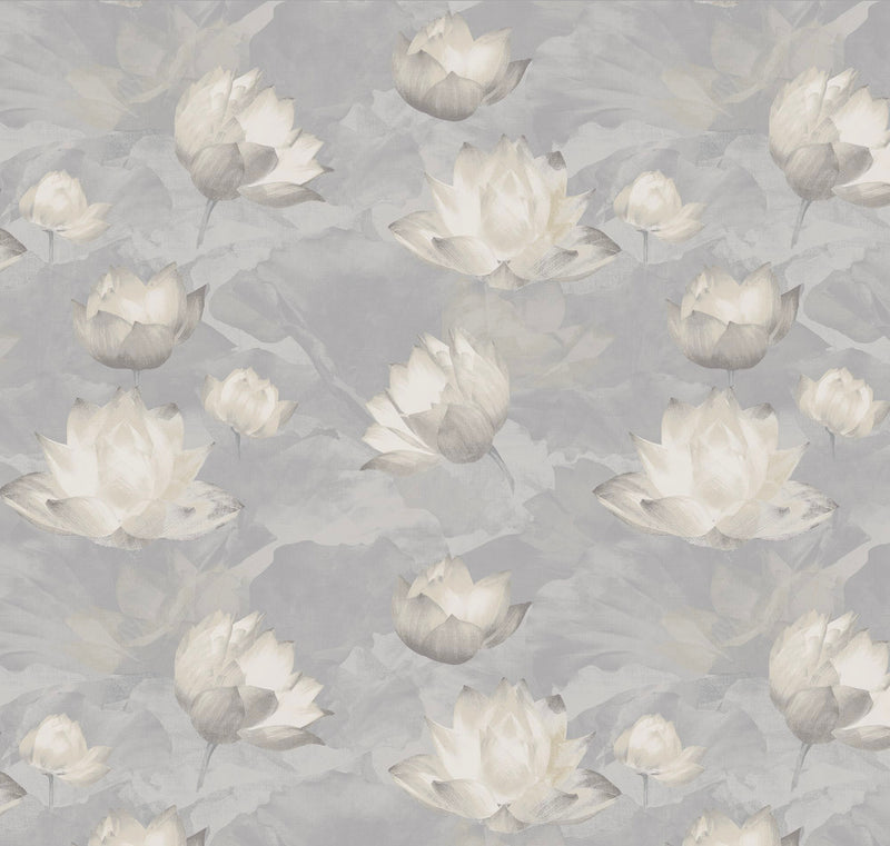 SA01908 Lotus Silver Lining Santorini Wallpaper By Sketch Twenty 3