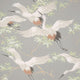 Cranes Grey Wallpaper By Crown