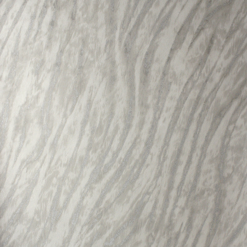 M1860 Ember Abstract Fur Grey Metallic Wallpaper by Crown