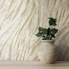 M1861 Ember Abstract Fur Natural Metallic Wallpaper By Crown