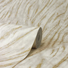 M1861 Ember Abstract Fur Natural Metallic Wallpaper By Crown