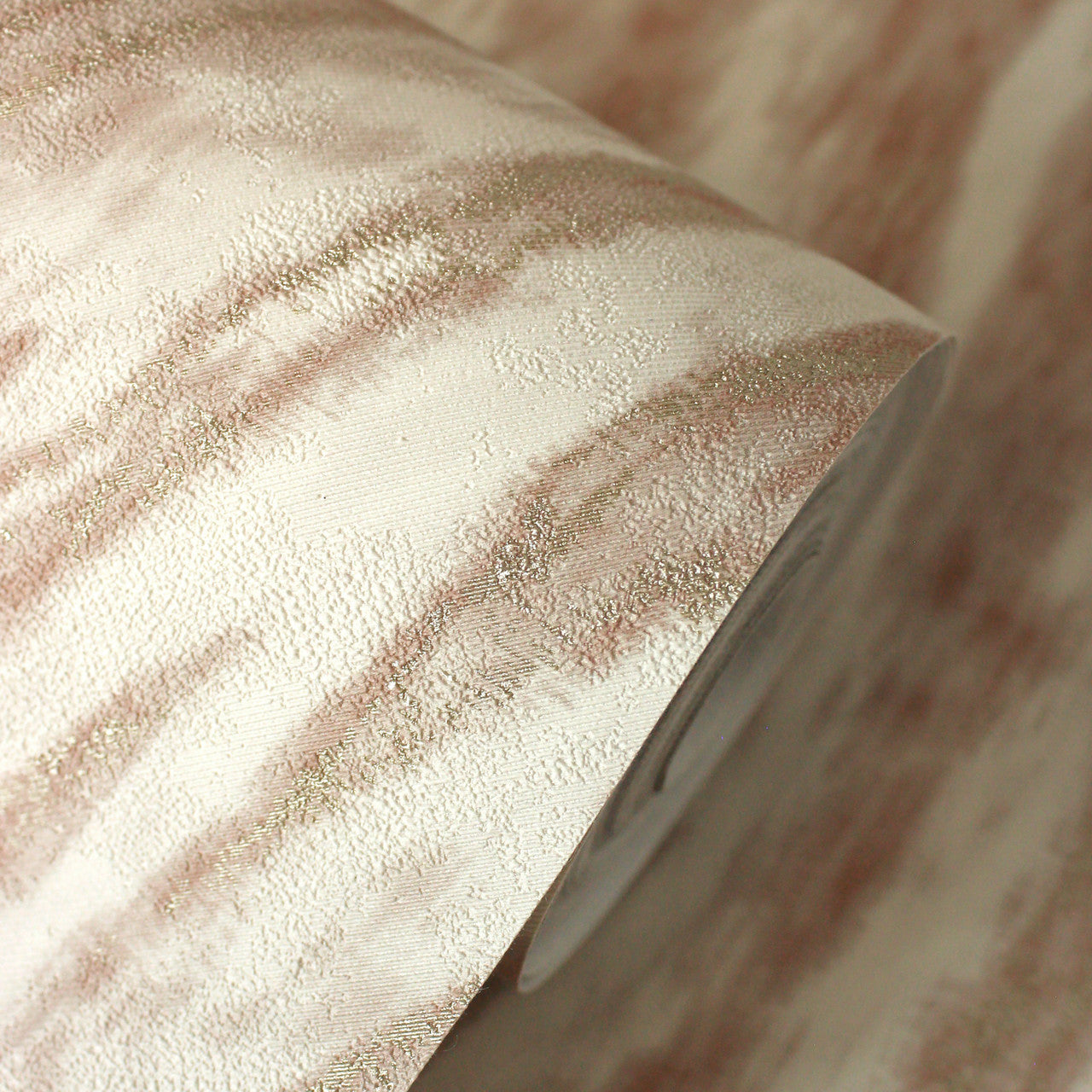 M1862 Ember Abstract Fur Russet Metallic Wallpaper by Crown