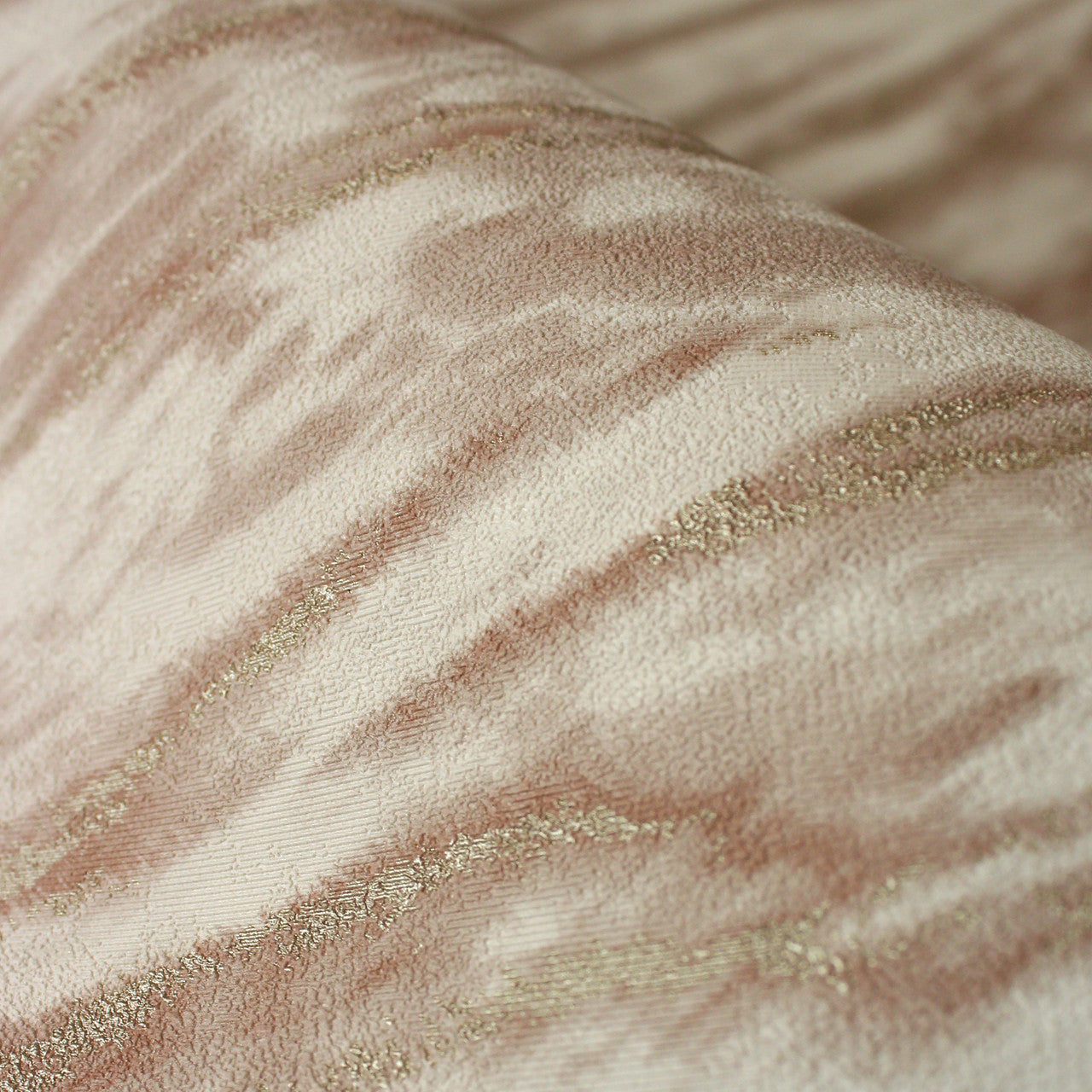 M1862 Ember Abstract Fur Russet Metallic Wallpaper by Crown