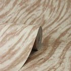 M1862 Ember Abstract Fur Russet Metallic Wallpaper by Crown