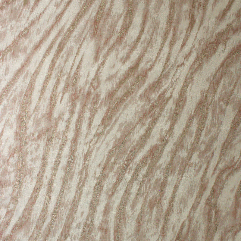 M1862 Ember Abstract Fur Russet Metallic Wallpaper by Crown