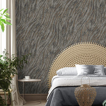 M1863 Ember Abstract Fur Smoke Metallic Wallpaper By Crown