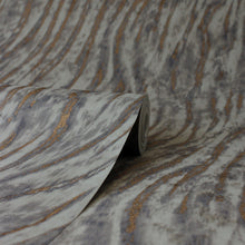 M1863 Ember Abstract Fur Smoke Metallic Wallpaper By Crown