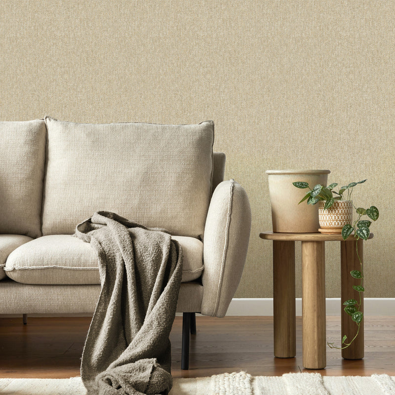 M1870 Harris Texture Natural Wallpaper by Crown