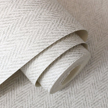 M1873 Harris Texture Soft Grey Wallpaper by Crown