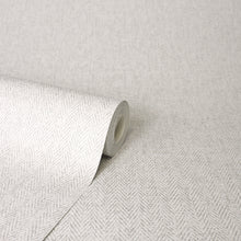 M1873 Harris Texture Soft Grey Wallpaper by Crown