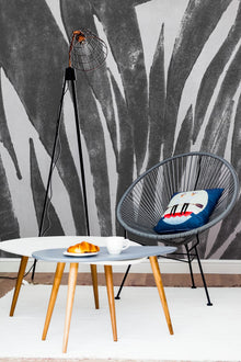 M2503-2 Poseidonia Black & White Méditerranéen Mural by Tres Tintas (350x270cm)