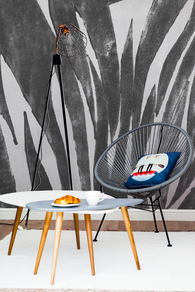 M2503-2 Poseidonia Black & White Méditerranéen Mural by Tres Tintas (350x270cm)
