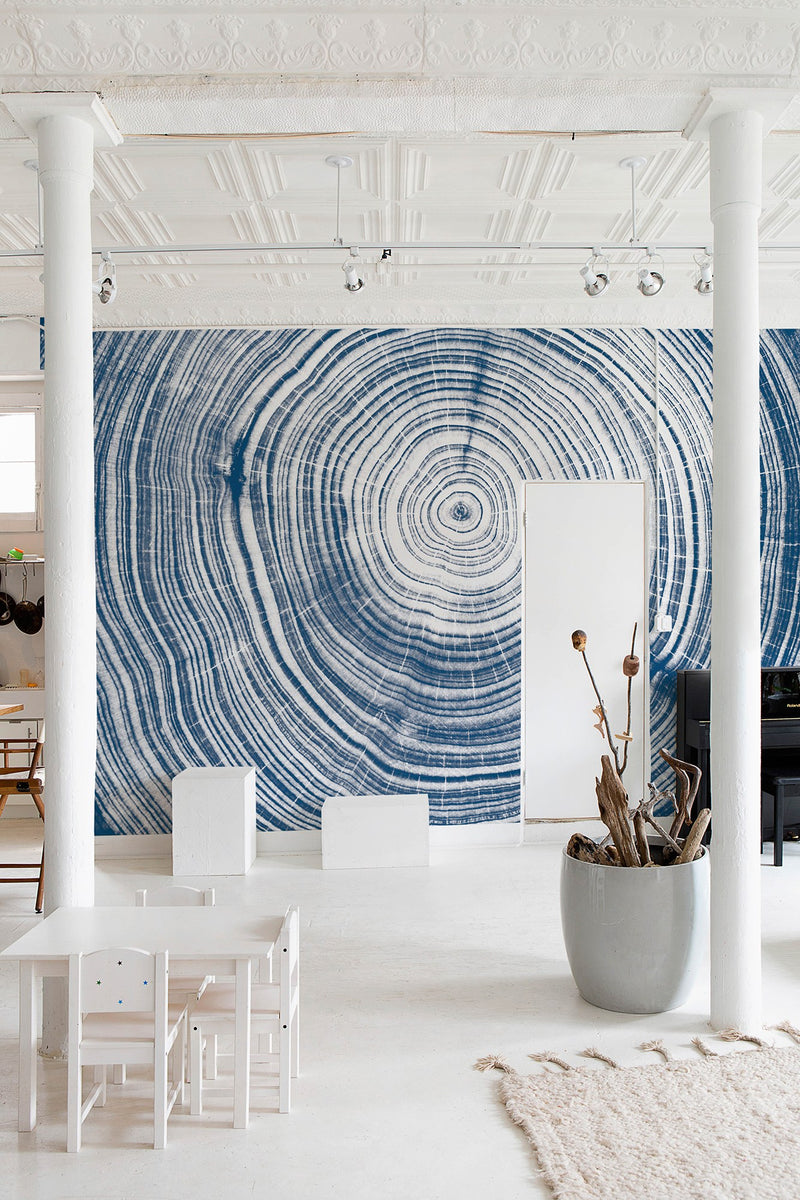 M2510-1 Pin Couer Blue Méditerranéen Mural by Tres Tintas (350x270cm)