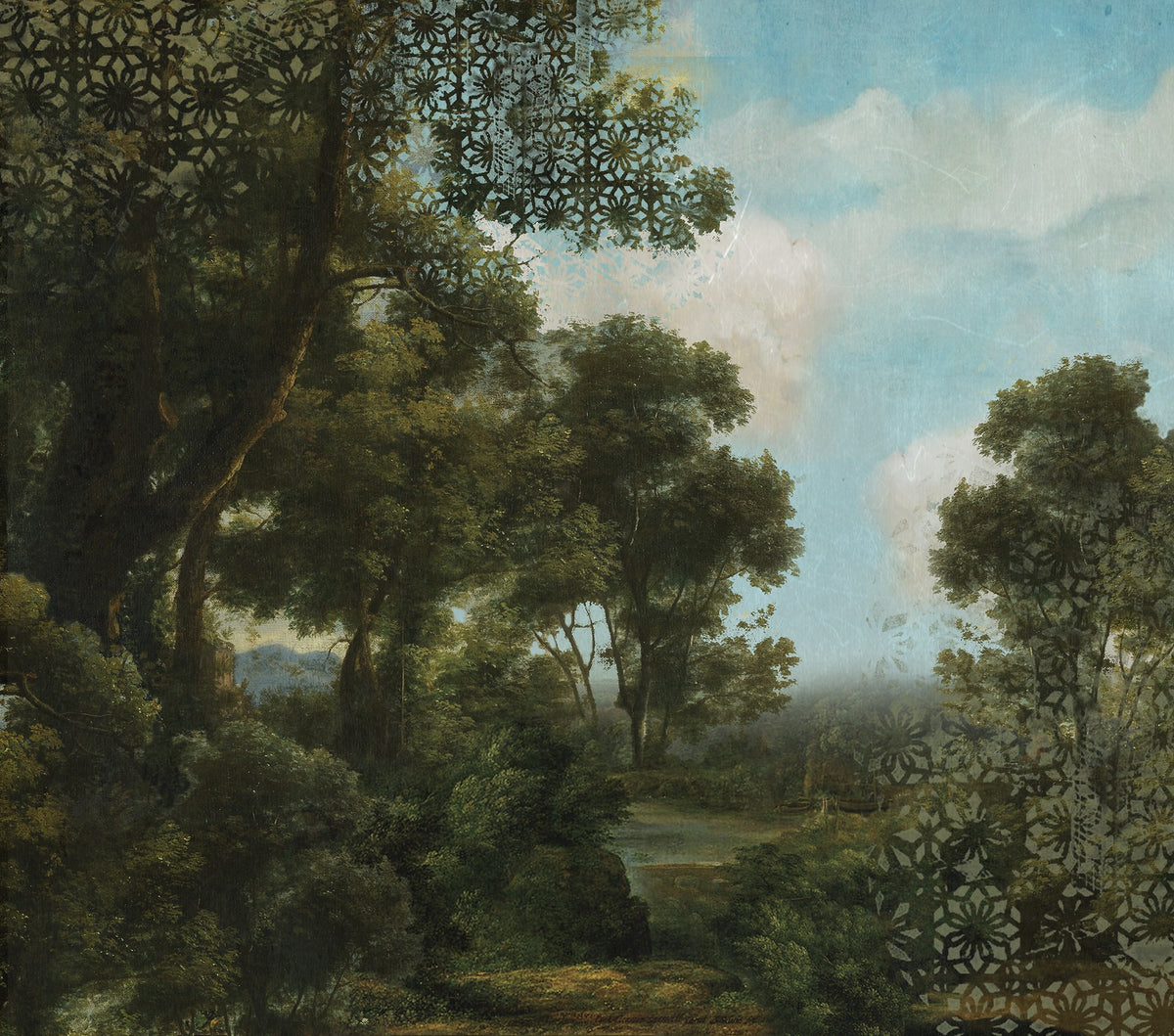 M2601-1 Silva Green In & Out Mural by Tres Tintas (340x300cm)