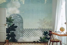 M2612-1 Ferraem Blue In & Out Mural by Tres Tintas (340x300cm)