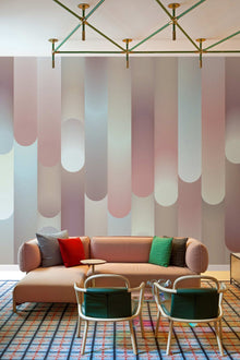 M2910-3 Round Pink Urquiola Mural by Tres Tintas (368x275cm)