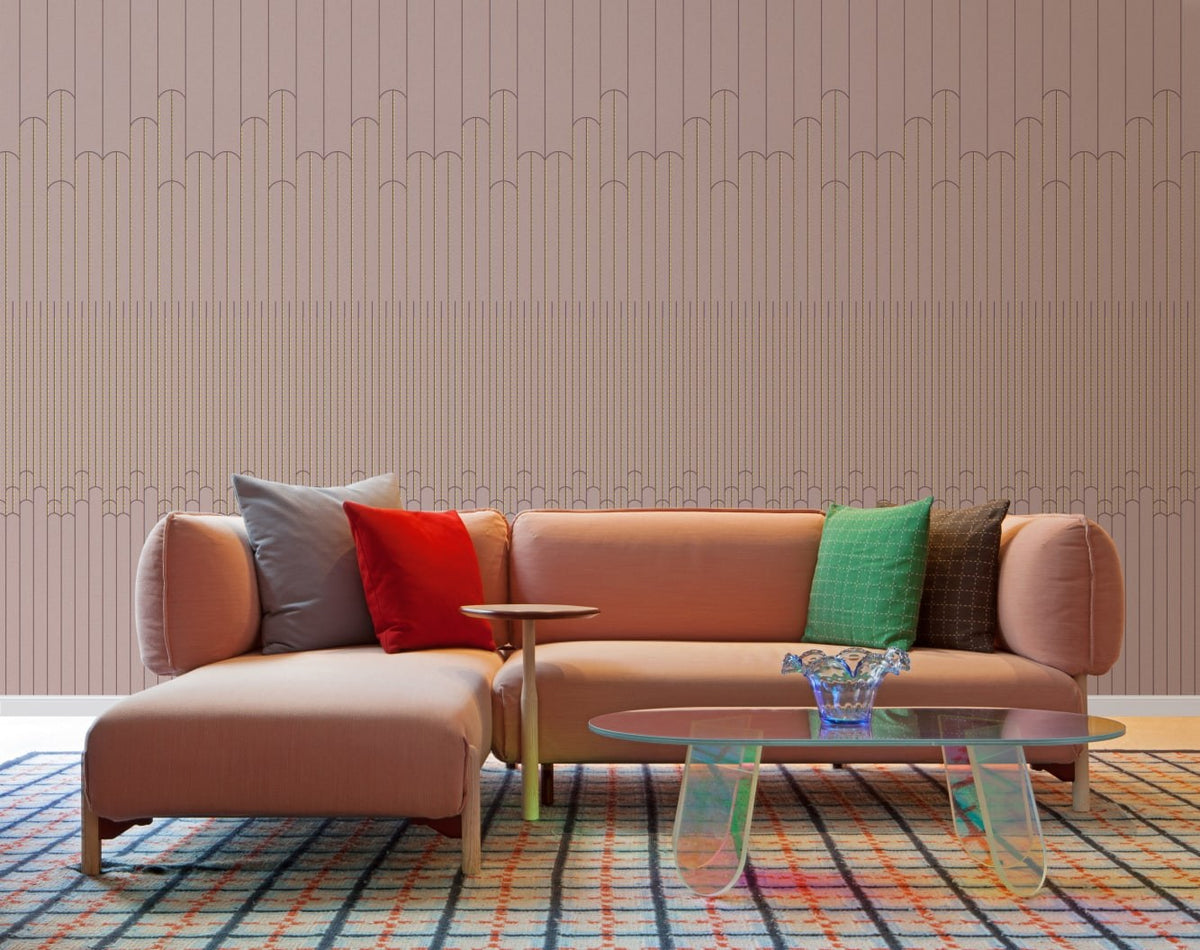 M2912-1 Deco Pink Urquiola Mural by Tres Tintas (368x275cm)