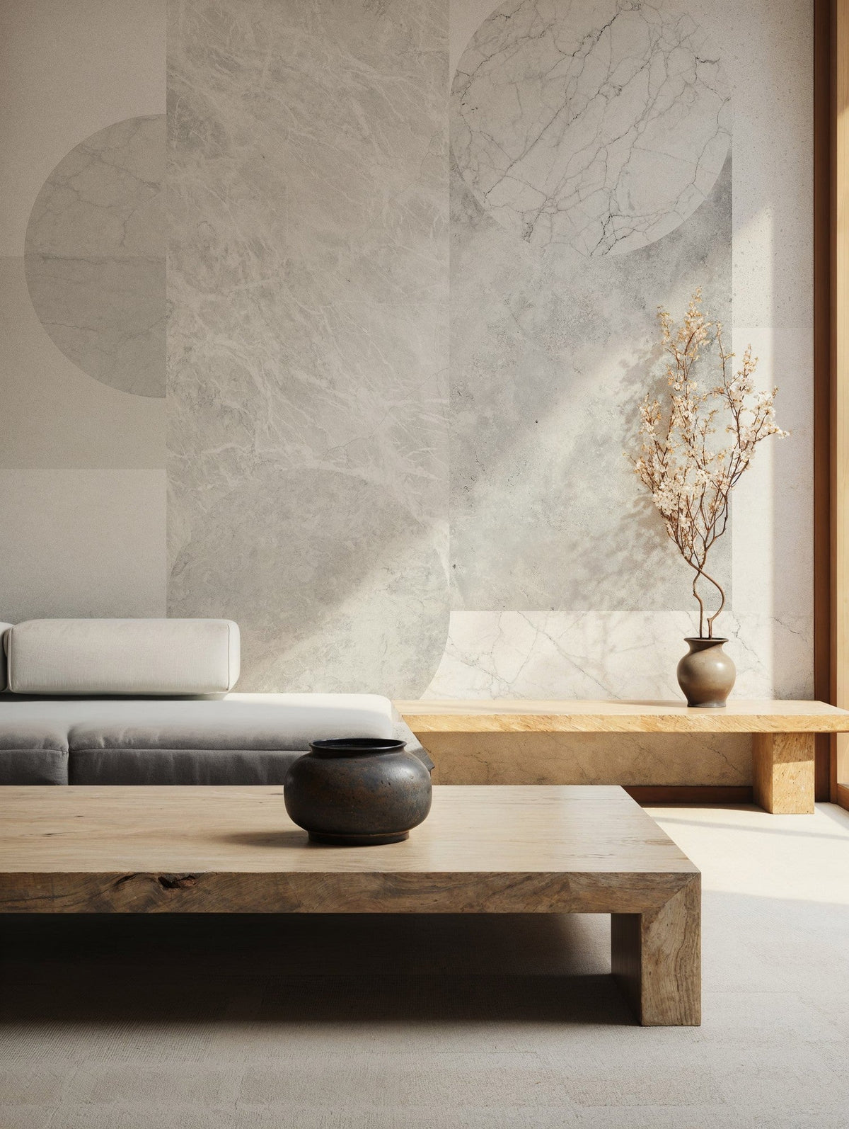 M3001-1 Caliza (M3001-1) Pentimento Mural by Tres Tintas