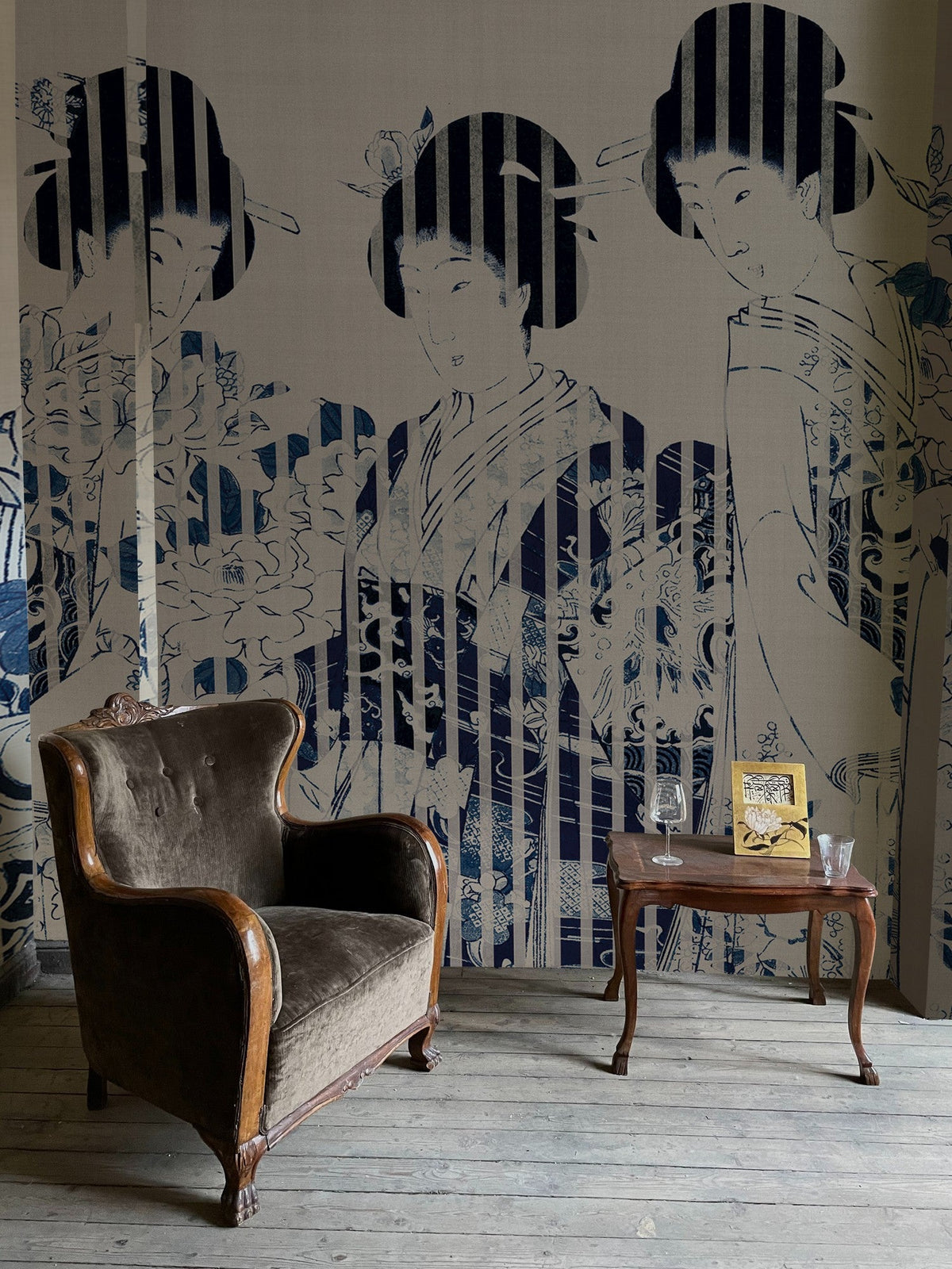 M3004-3 San (M3004-3) Pentimento Mural by Tres Tintas