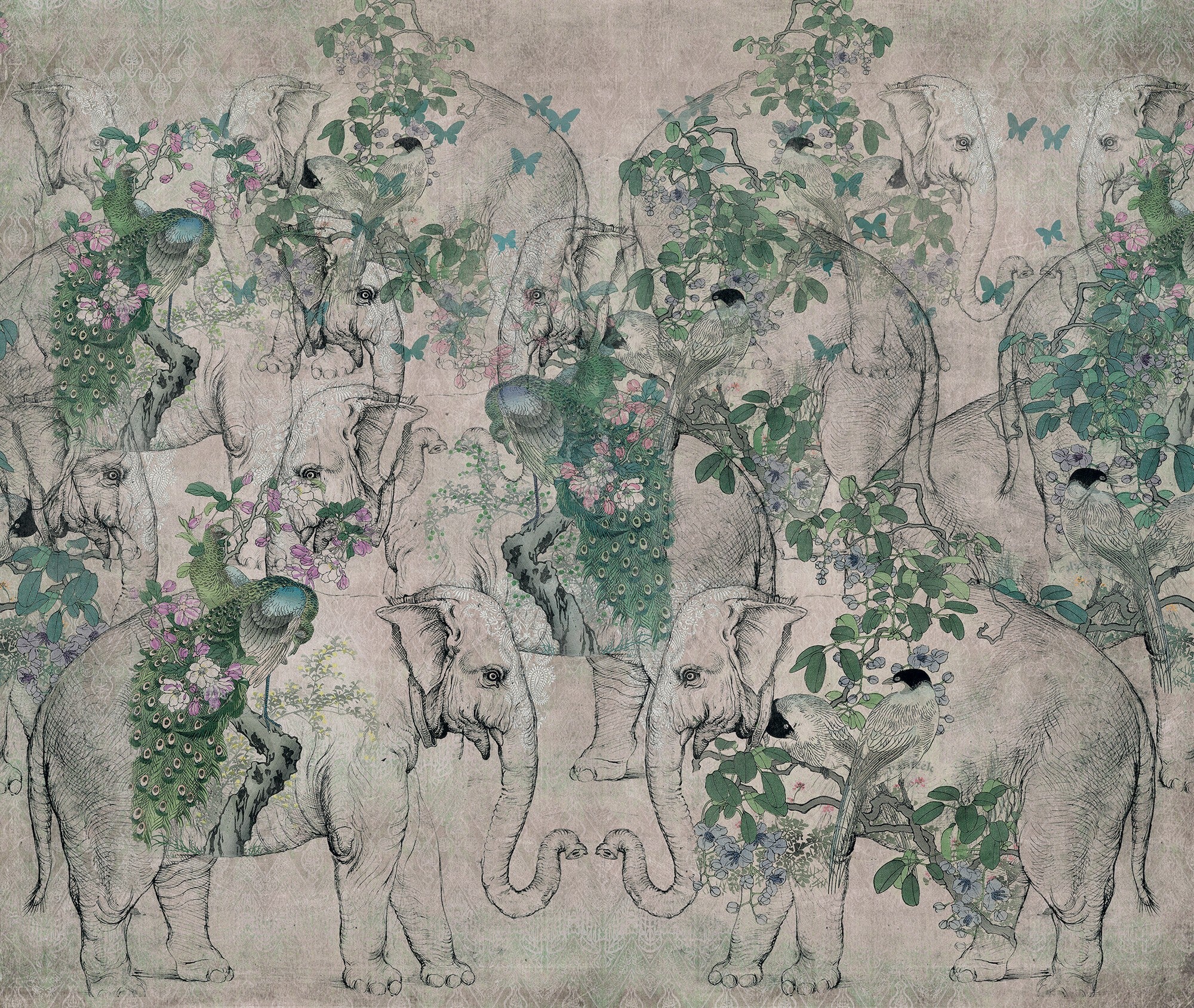 M3036-3 Cochin (M 3036-3) Pentimento Mural by Tres Tintas