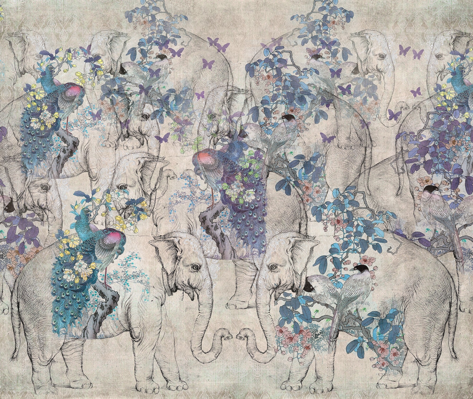 M3036-4 Cochin (M 3036-4) Pentimento Mural by Tres Tintas