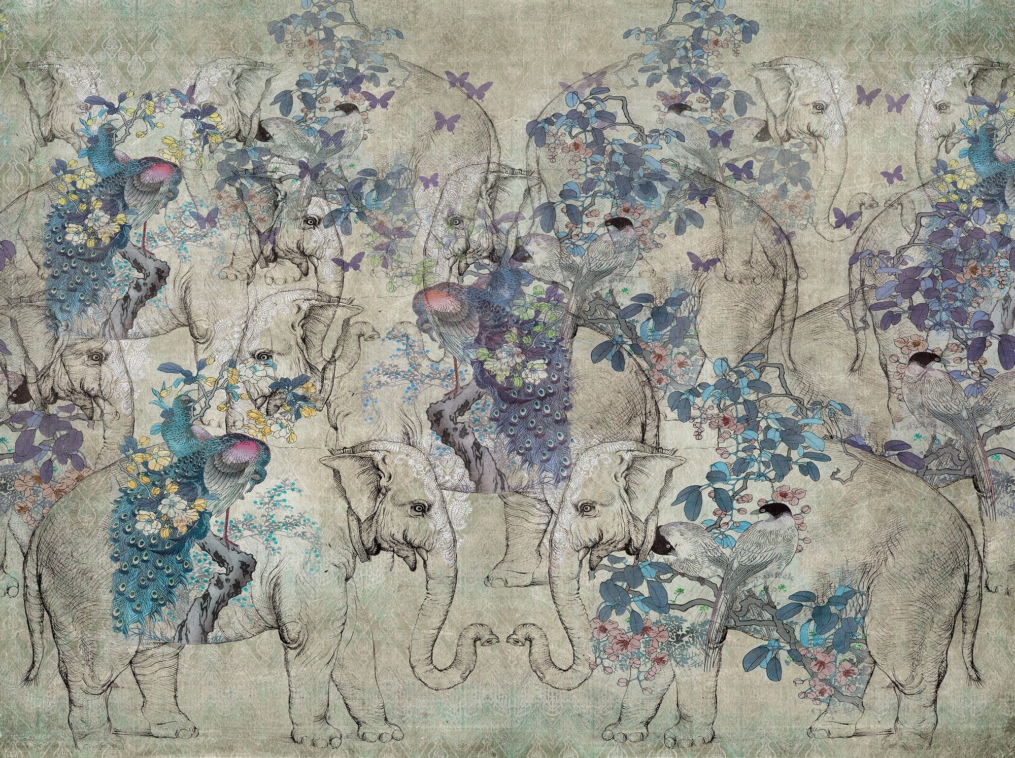 M3036-5 Cochin (M 3036-5) Pentimento Mural by Tres Tintas